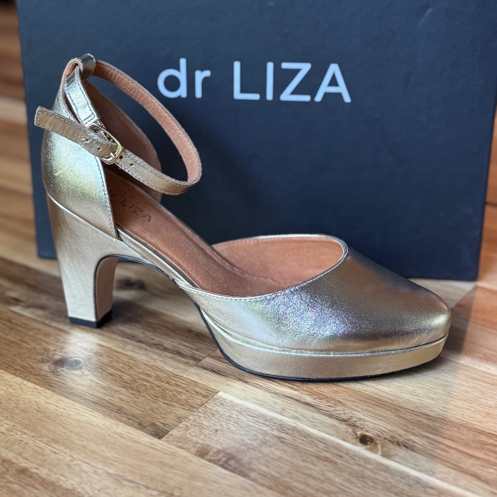 Dr Liza Gold Heels